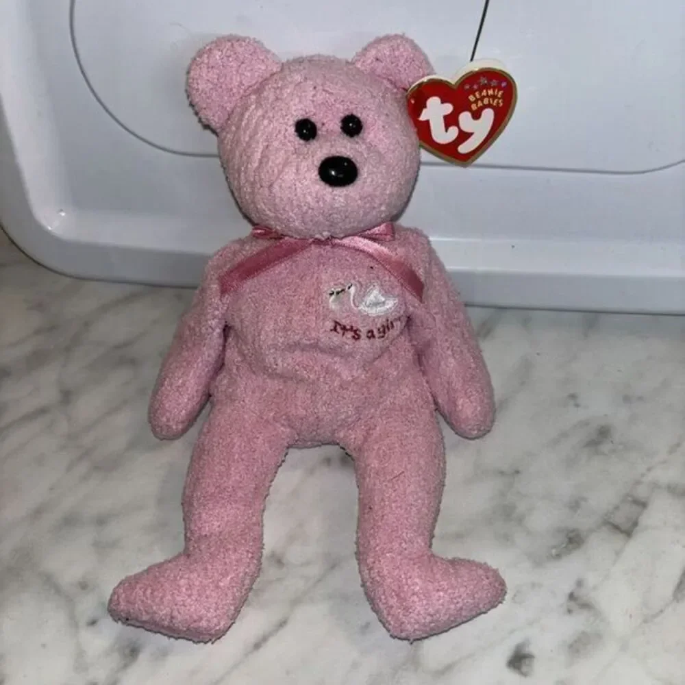 TY Beanie Baby - BABYGIRL the Bear (with Stork & It's a Girl on Chest) (8.5 inch